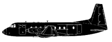 Silhouette image of generic A748 model; specific model in this crash may look slightly different