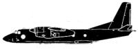 Silhouette image of generic AN26 model; specific model in this crash may look slightly different