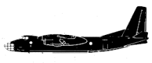 Silhouette image of generic AN30 model; specific model in this crash may look slightly different