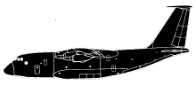 Silhouette image of generic AN70 model; specific model in this crash may look slightly different