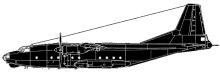 Silhouette image of generic AN8 model; specific model in this crash may look slightly different