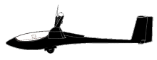 Silhouette image of generic AS29 model; specific model in this crash may look slightly different