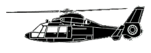 Silhouette image of generic AS65 model; specific model in this crash may look slightly different