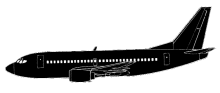 Silhouette image of generic B735 model; specific model in this crash may look slightly different