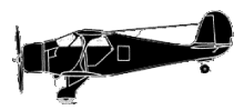 Silhouette image of generic BE17 model; specific model in this crash may look slightly different
