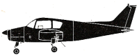 Silhouette image of generic BE23 model; specific model in this crash may look slightly different