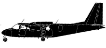 Silhouette image of generic BN2P model; specific model in this crash may look slightly different