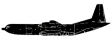 Silhouette image of generic C133 model; specific model in this crash may look slightly different