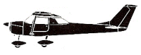 Silhouette image of generic C152 model; specific model in this crash may look slightly different
