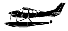 Silhouette image of generic C206 model; specific model in this crash may look slightly different