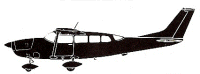 Silhouette image of generic C207 model; specific model in this crash may look slightly different