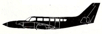 Silhouette image of generic C404 model; specific model in this crash may look slightly different