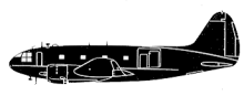 Silhouette image of generic C46 model; specific model in this crash may look slightly different