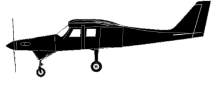 Silhouette image of generic CA8 model; specific model in this crash may look slightly different