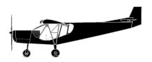 Silhouette image of generic CH75 model; specific model in this crash may look slightly different