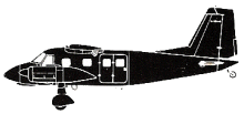 Silhouette image of generic D28D model; specific model in this crash may look slightly different