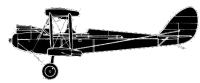 Silhouette image of generic DH60 model; specific model in this crash may look slightly different