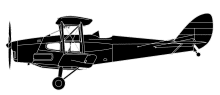 Silhouette image of generic DH83 model; specific model in this crash may look slightly different