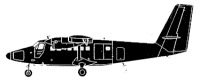Silhouette image of generic DHC6 model; specific model in this crash may look slightly different