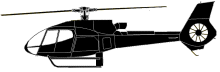 Silhouette image of generic EC30 model; specific model in this crash may look slightly different