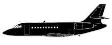 Silhouette image of generic F2TH model; specific model in this crash may look slightly different