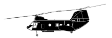 Silhouette image of generic H46 model; specific model in this crash may look slightly different