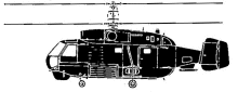Silhouette image of generic KA27 model; specific model in this crash may look slightly different