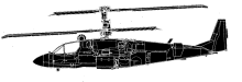 Silhouette image of generic KA52 model; specific model in this crash may look slightly different