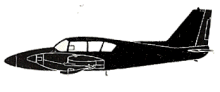 Silhouette image of generic PA27 model; specific model in this crash may look slightly different