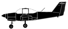 Silhouette image of generic PA38 model; specific model in this crash may look slightly different