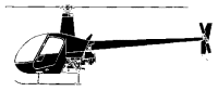 Silhouette image of generic R22 model; specific model in this crash may look slightly different