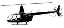 Silhouette image of generic R66 model; specific model in this crash may look slightly different