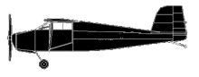 Silhouette image of generic TAIL model; specific model in this crash may look slightly different