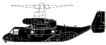 Silhouette image of generic V22 model; specific model in this crash may look slightly different