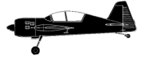 Silhouette image of generic YK54 model; specific model in this crash may look slightly different